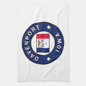 Davenport Iowa Theedoek (Verticaal)