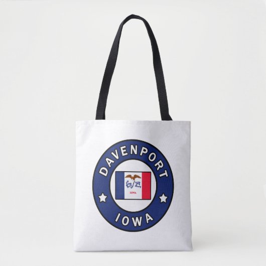 Davenport Iowa Tote Bag (Voorkant)