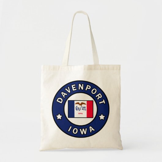 Davenport Iowa Tote Bag (Voorkant)