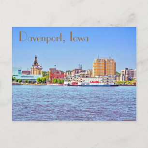 Davenport, Iowa, VS Briefkaart