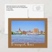 Davenport, Iowa, VS Briefkaart (Voorkant / Achterkant)