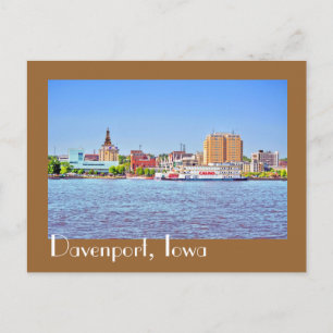 Davenport, Iowa, VS Briefkaart
