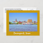 Davenport, Iowa, VS Briefkaart (Voorkant / Achterkant)