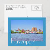 Davenport, Iowa, VS Briefkaart (Voorkant / Achterkant)