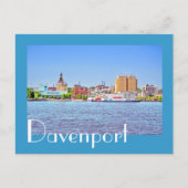 Davenport, Iowa, VS Briefkaart (Voorkant)