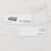 Davenport of Sofa Mini Visitekaartje (Voorkant / Achterkant)