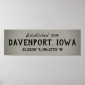 Davenport, Poster Iowa (Voorkant)