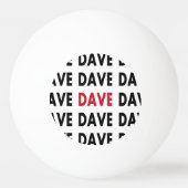 Dave's Ping Pong Ball Sjabloon (Voorkant)