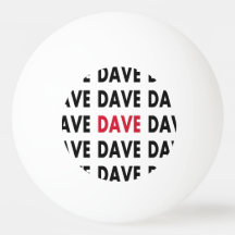 Dave's Ping Pong Ball Sjabloon