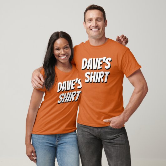 DAVE'S SHIRT ~ Wissel me alsjeblieft! (Unisex)