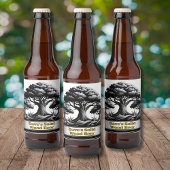 Dave's Solid Wood Bierlabel Bier Etiket