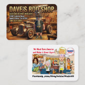DAVE'S STAAFWINKEL VISITEKAARTJE (Voorkant / Achterkant)