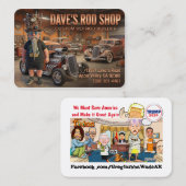 DAVE'S STAAFWINKEL VISITEKAARTJE (Voorkant / Achterkant)