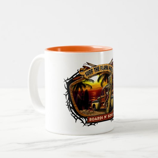 Davey Bonez Woody Sunset Mok (Voorkant links)