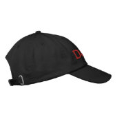 Davey Name Embroing Baseball Pet Red Black (Rechts)