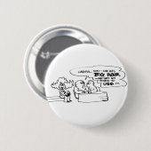 davholle grote haar ronde button 5,7 cm (Voorkant /achterkant)