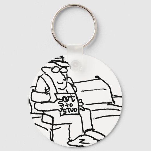 davholle uit de mouwen sleutelhanger (Voorkant)