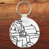 davholle uit de mouwen sleutelhanger (Voorkant)