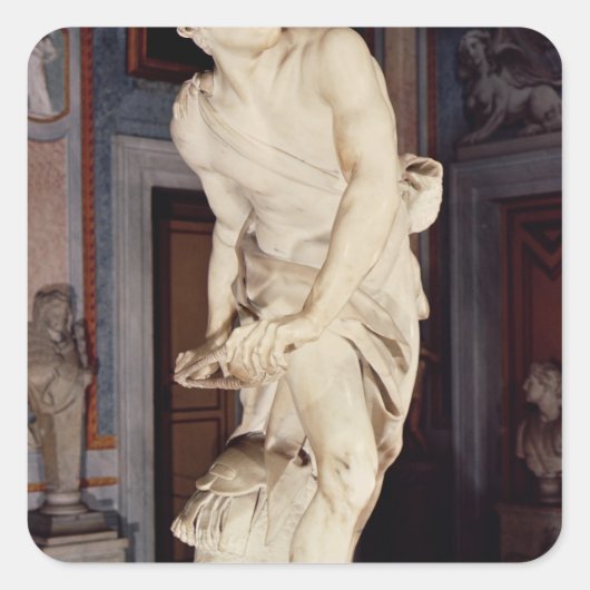 David, 1623-24 vierkante sticker (Voorkant)
