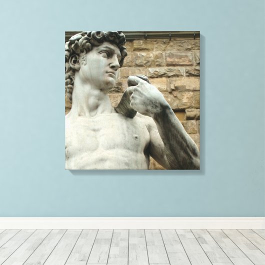 David 1 Canvas Print van Michelangelo (Insitu (Houten vloer))