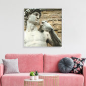 David 1 Canvas Print van Michelangelo (Insitu (Woonkamer))