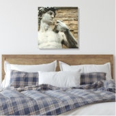 David 1 Canvas Print van Michelangelo (Insitu (Slaapkamer))