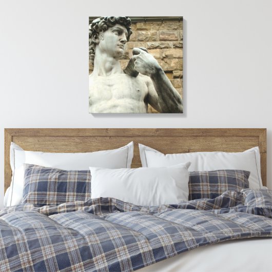 David 1 Canvas Print van Michelangelo (Insitu (Slaapkamer))