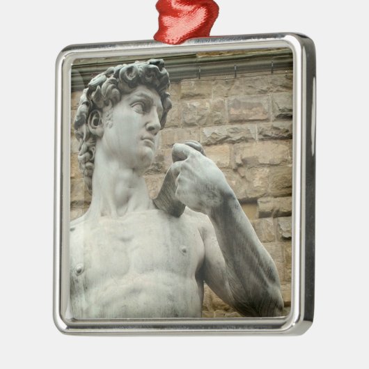 David 1 van Michelangelo Metalen Ornament (Links)