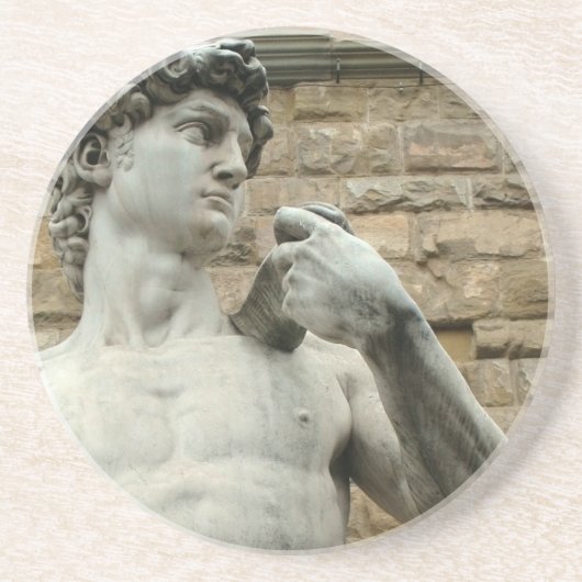 David 1 van Michelangelo Zandsteen Onderzetter (Voorkant)