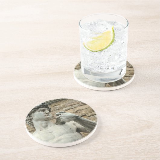 David 1 van Michelangelo Zandsteen Onderzetter (Zijkant)