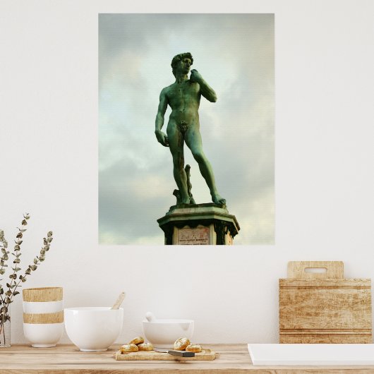 David 2 van Michelangelo Poster (Keuken)