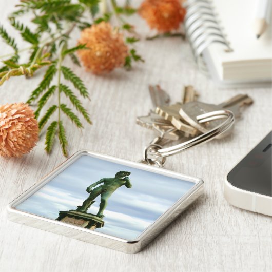 David 2 van Michelangelo Sleutelhanger (Zijkant)