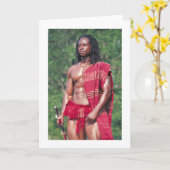 David Adomah als "Afrikan " Kaart (Gele Bloem)