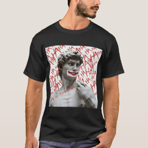 David als de Joker   Grappige Renaissance Parodie  T-shirt