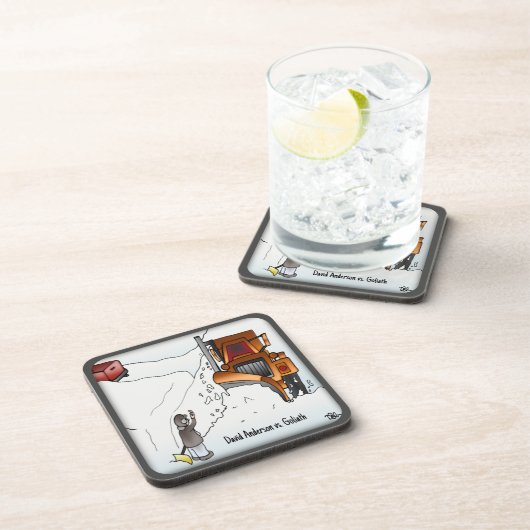 David Anderson vs. Goliath Beverage Coaster Bier Onderzetter (Rechterzijde)