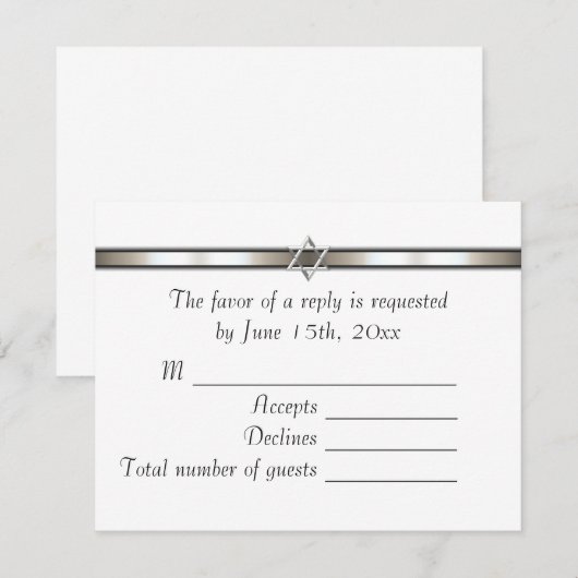 David Any Color voor RSVP (Voorkant / Achterkant)