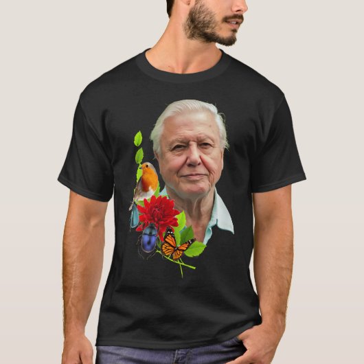 David Attenborough T-shirt (Voorkant)