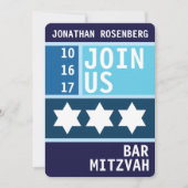 David Bar Mitswa Uitnodiging (Voorkant)