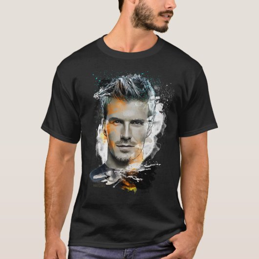 David Beckham - Classic T-Shirt schilderen (Voorkant)