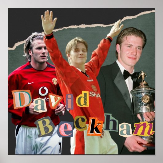 David Beckham Poster (Voorkant)