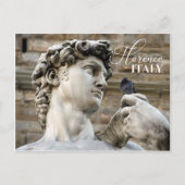 David beeld en duif briefkaart (Voorkant)