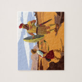 David bereidt zich voor om Goliath te deaten met e Legpuzzel (Verticaal)