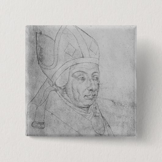 David, bisschop van Utrecht Vierkante Button 5,1 Cm (Voorkant)