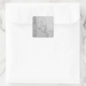 David, bisschop van Utrecht Vierkante Sticker (Tas)