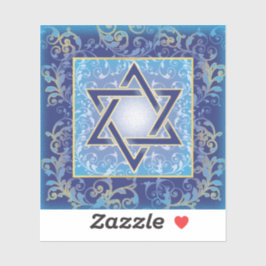 David Blue Gold Sticker