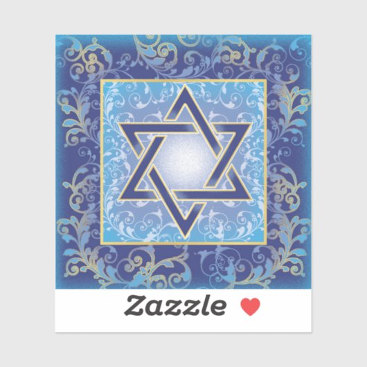 David Blue Gold Sticker (Vel)