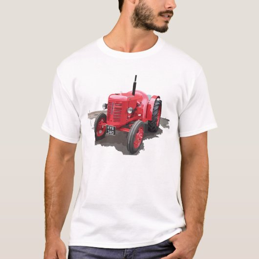 David Brown Classic Tractor Wandeleend T-shirt (Voorkant)