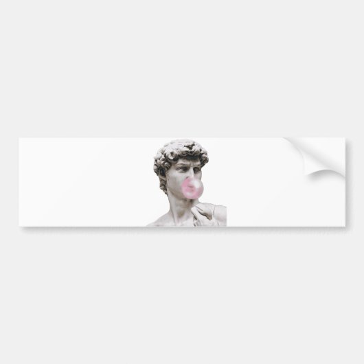 David - Bubble Gum Bumpersticker (Voorkant)