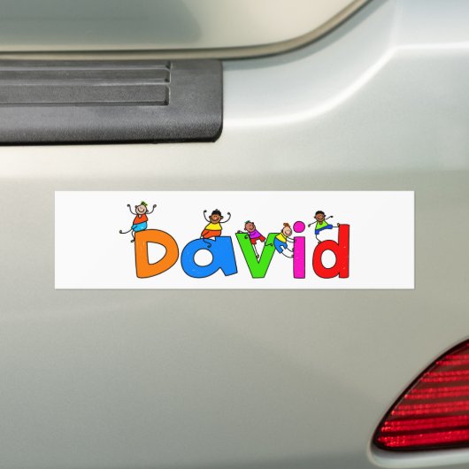 David Bumpersticker (Op auto)