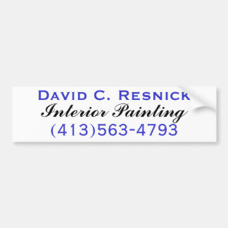 David C. Resnick, Interior Painting Bumpersticker